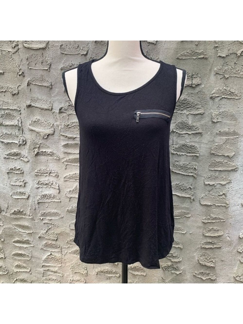 Issi Black High Low Tank Top
